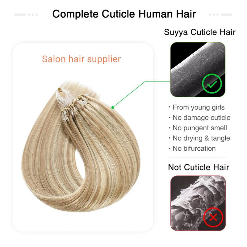 Natural Microlink Hair Extensions