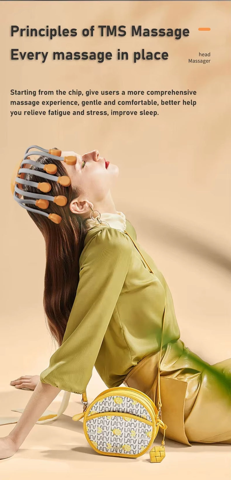 Smart Scalp Therapy Device for Stress Relief & Hair Health
